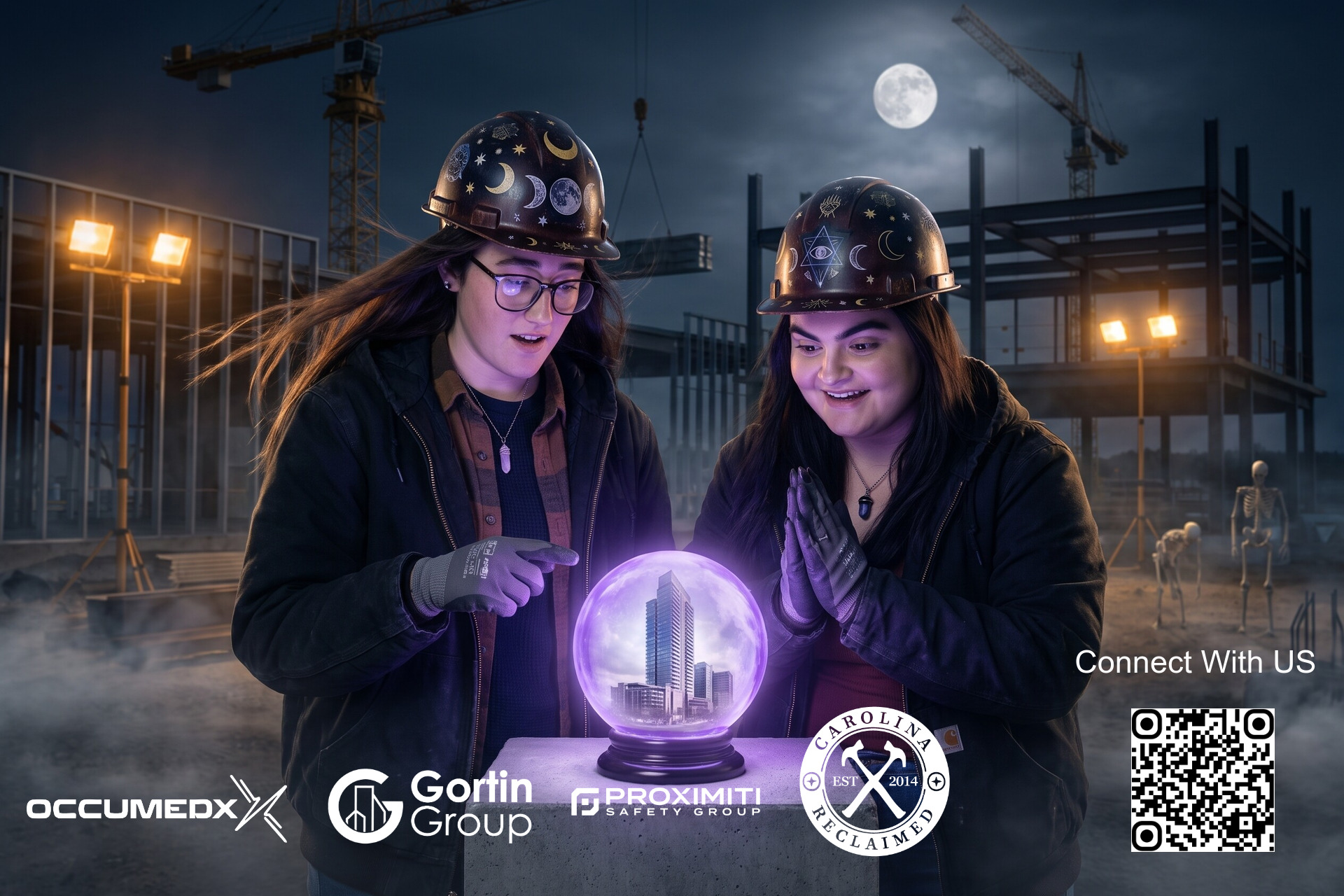Guest participating in the themed photo activation
